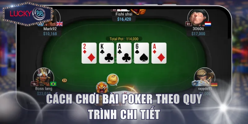 Cách chơi bài Poker theo quy trình chi tiết