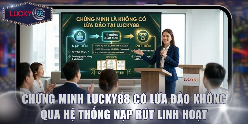 Chứng minh LUCKY88 có lừa đảo không qua hệ thống nạp rút linh hoạt