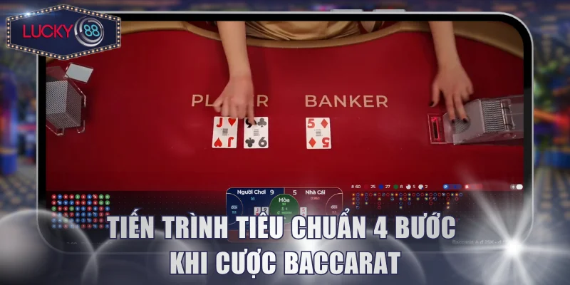 Tiến trình tiêu chuẩn 4 bước khi cược Baccarat